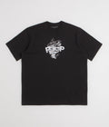 Pop Trading Company Swirl T-Shirt - Black