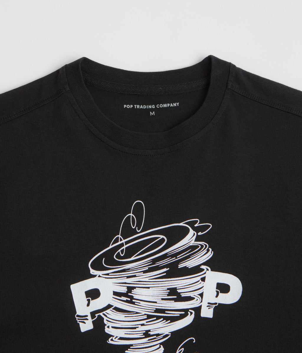 Pop Trading Company Swirl T-Shirt - Black