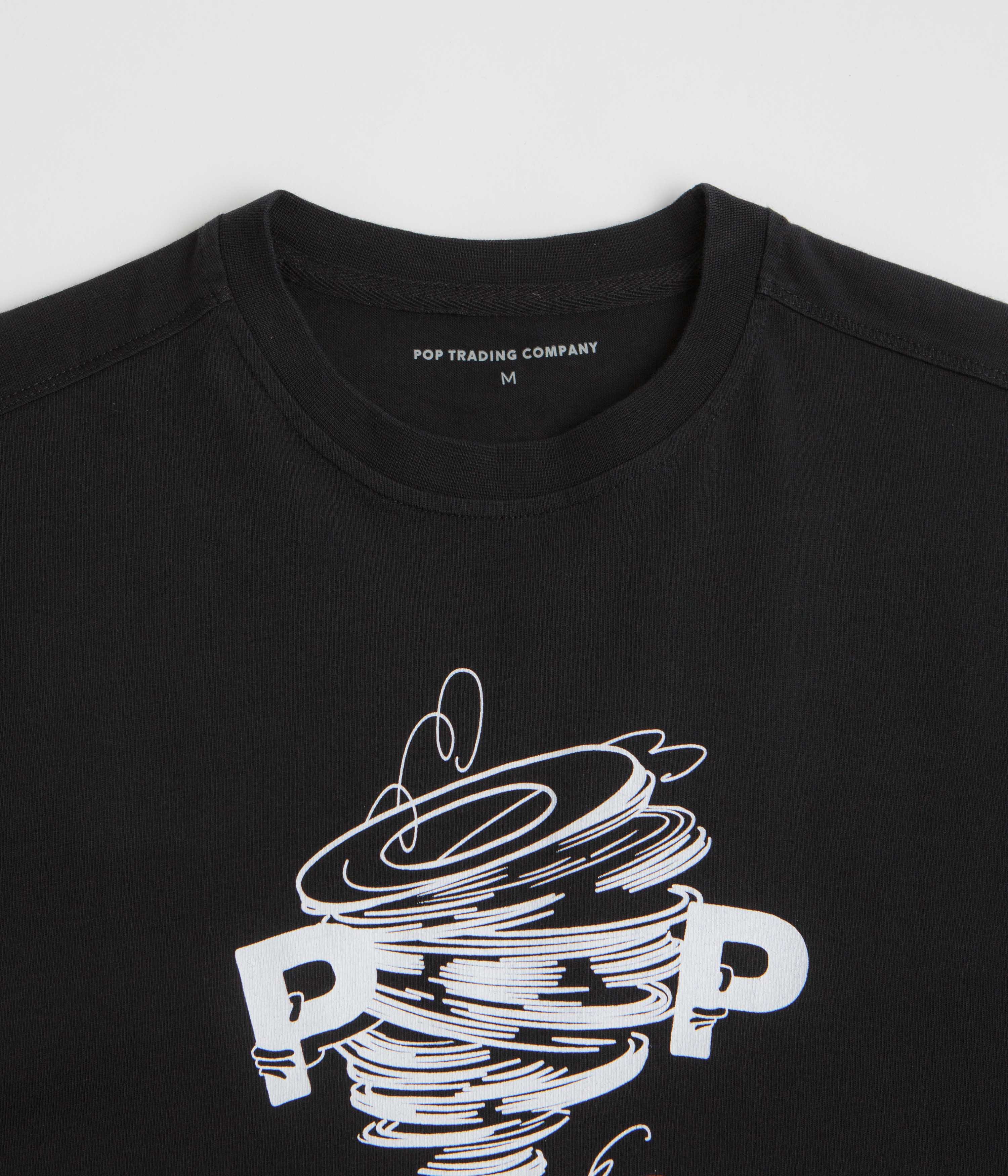 Pop Trading Company Swirl T-Shirt - Black