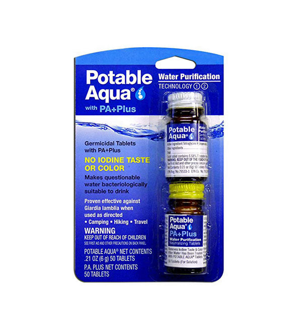 POTABLE WATER® with PA+PLUS  WATER  PURIFICATION: 2 STEP TECHNOLOGY
