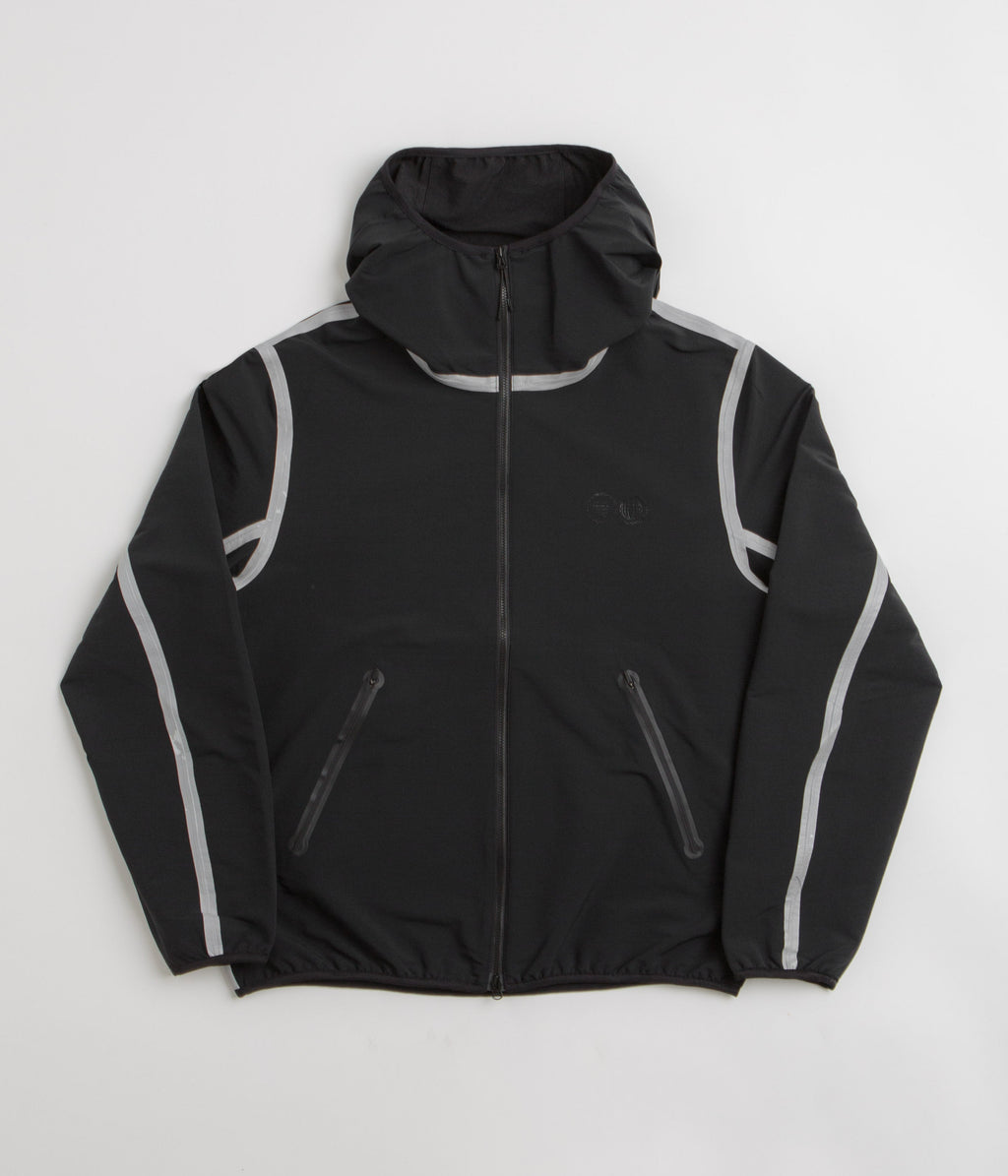Purple Mountain Observatory Soft Shell Balaclava Jacket - Black / White