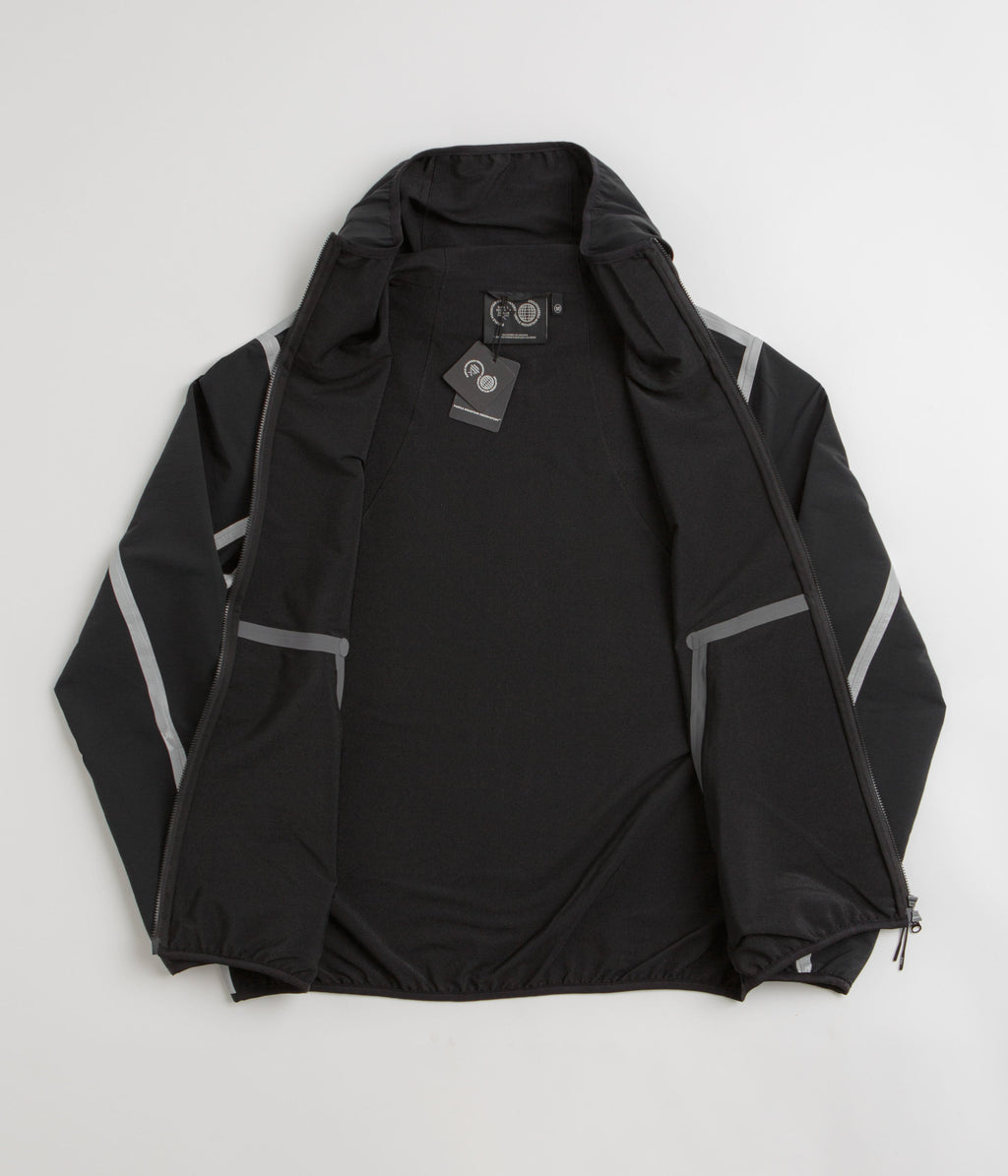 Purple Mountain Observatory Soft Shell Balaclava Jacket - Black / White