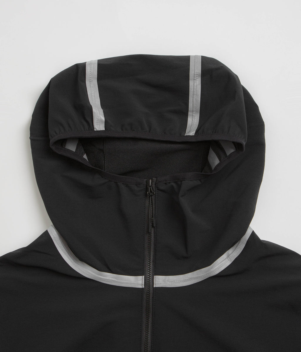 Purple Mountain Observatory Soft Shell Balaclava Jacket - Black / White
