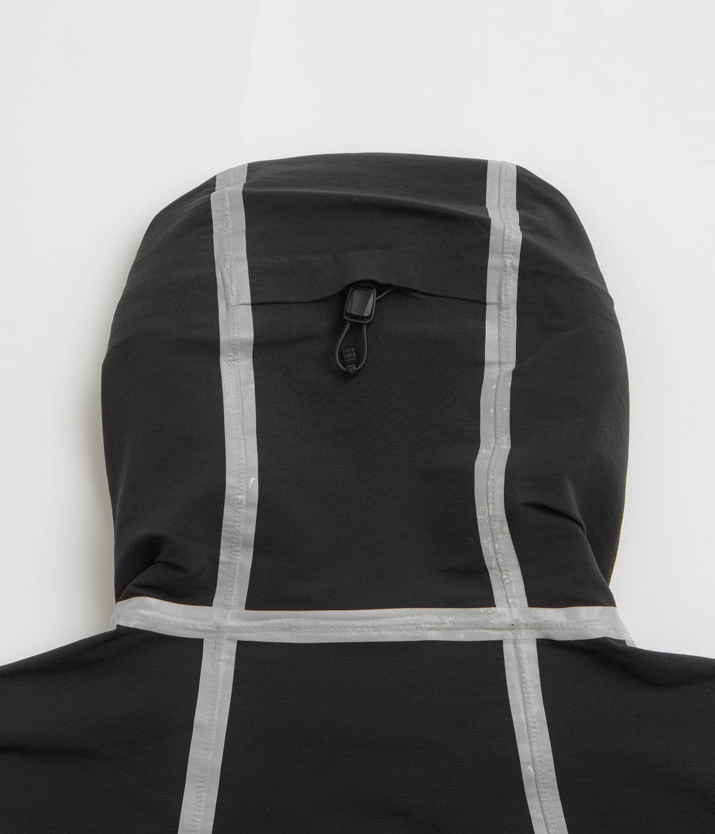 Purple Mountain Observatory Soft Shell Balaclava Jacket - Black / White