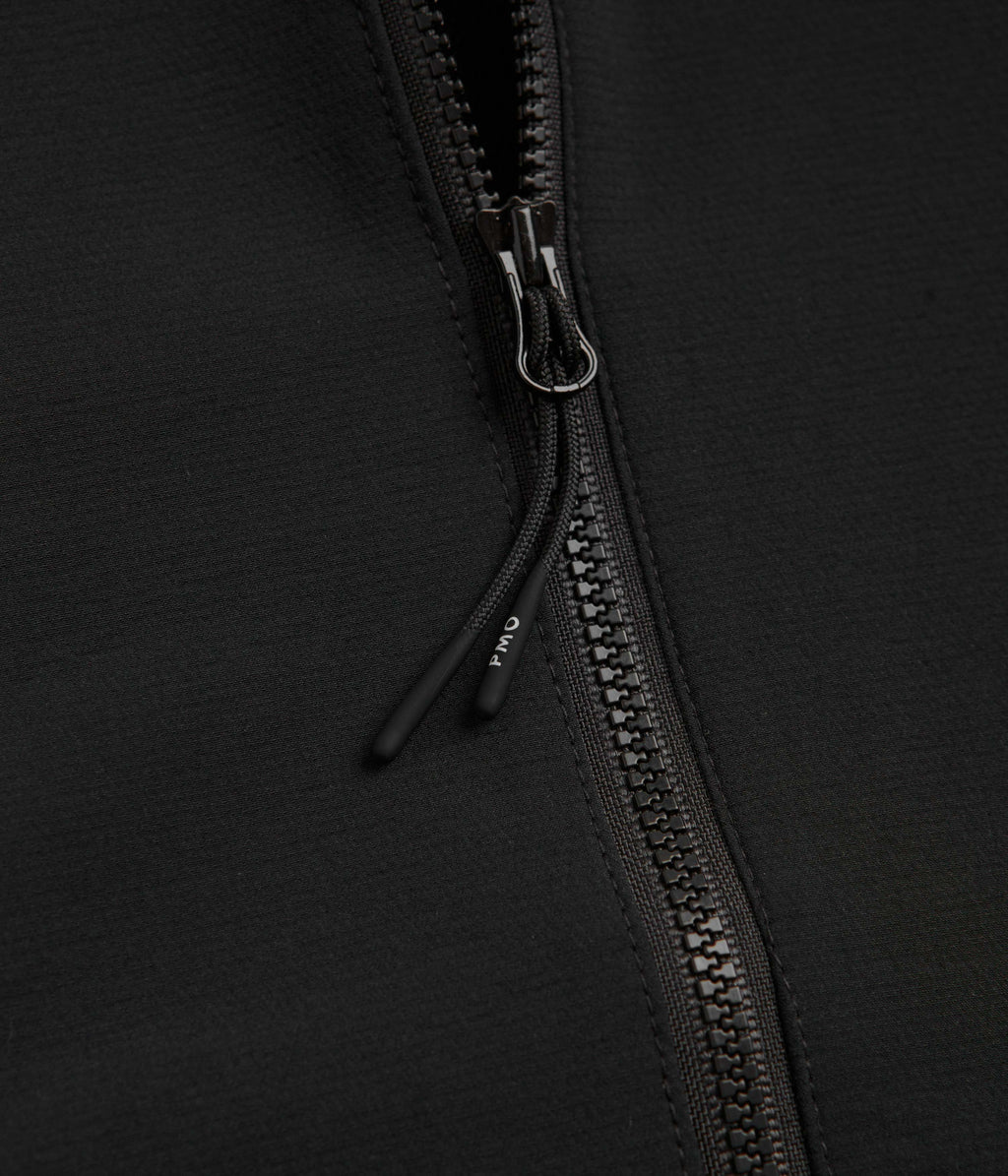 Purple Mountain Observatory Soft Shell Balaclava Jacket - Black / White