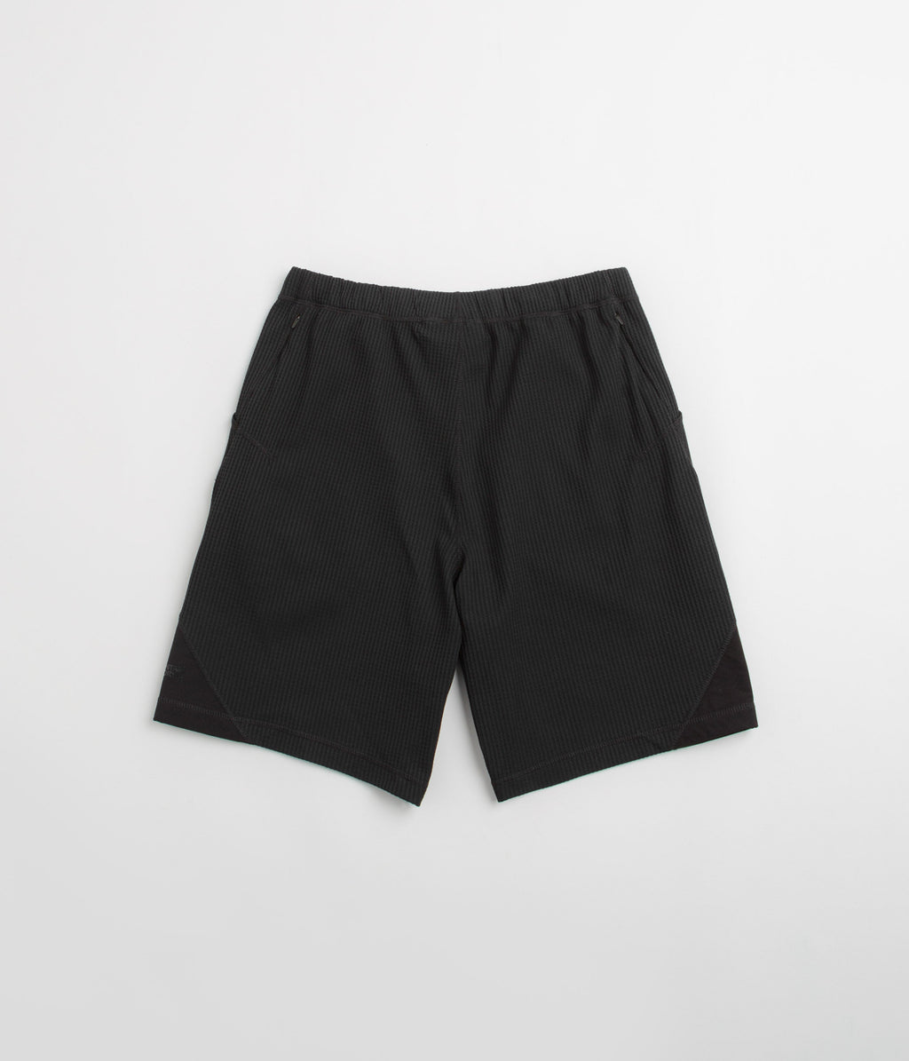 Purple Mountain Observatory Waffle Shorts - Black