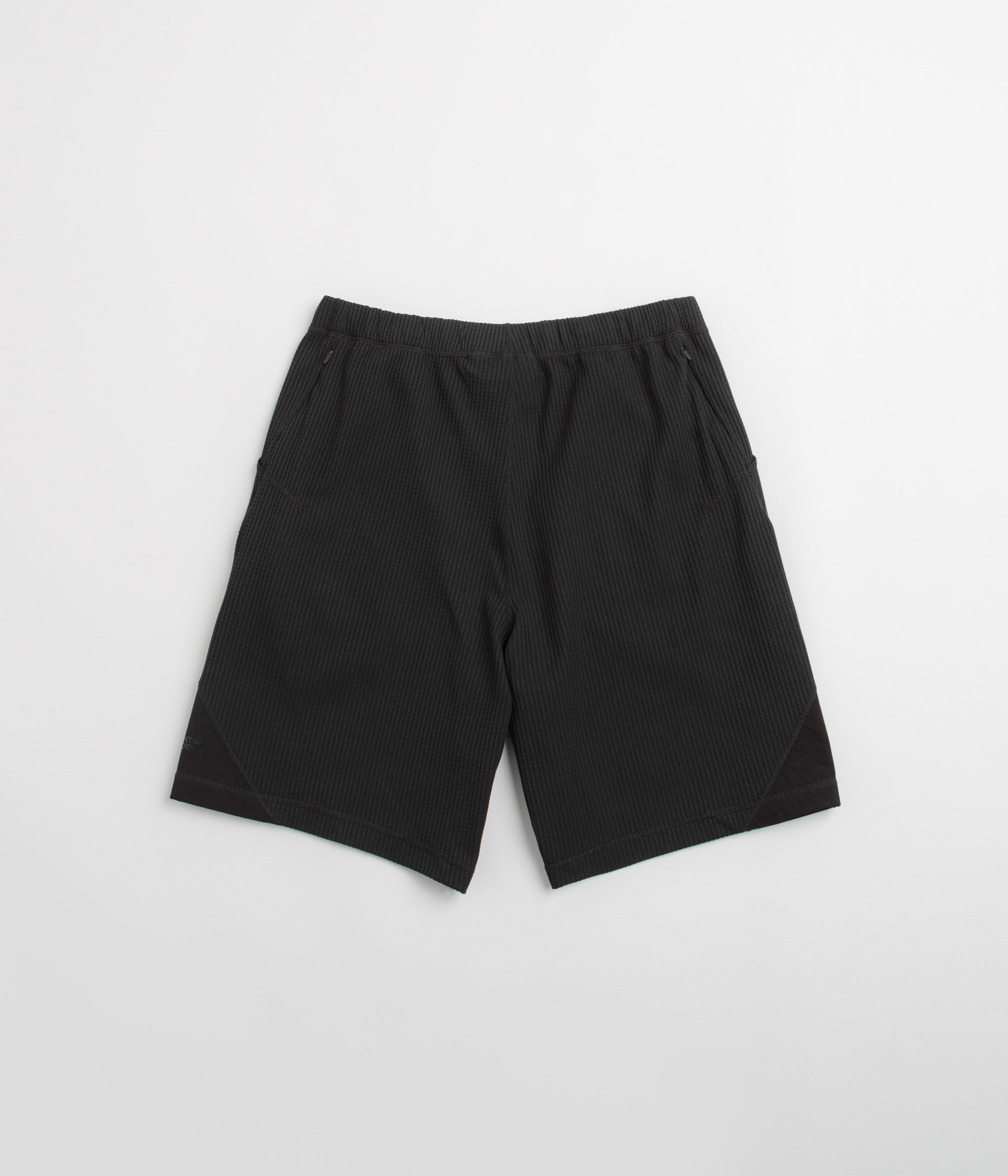 Purple Mountain Observatory Waffle Shorts - Black