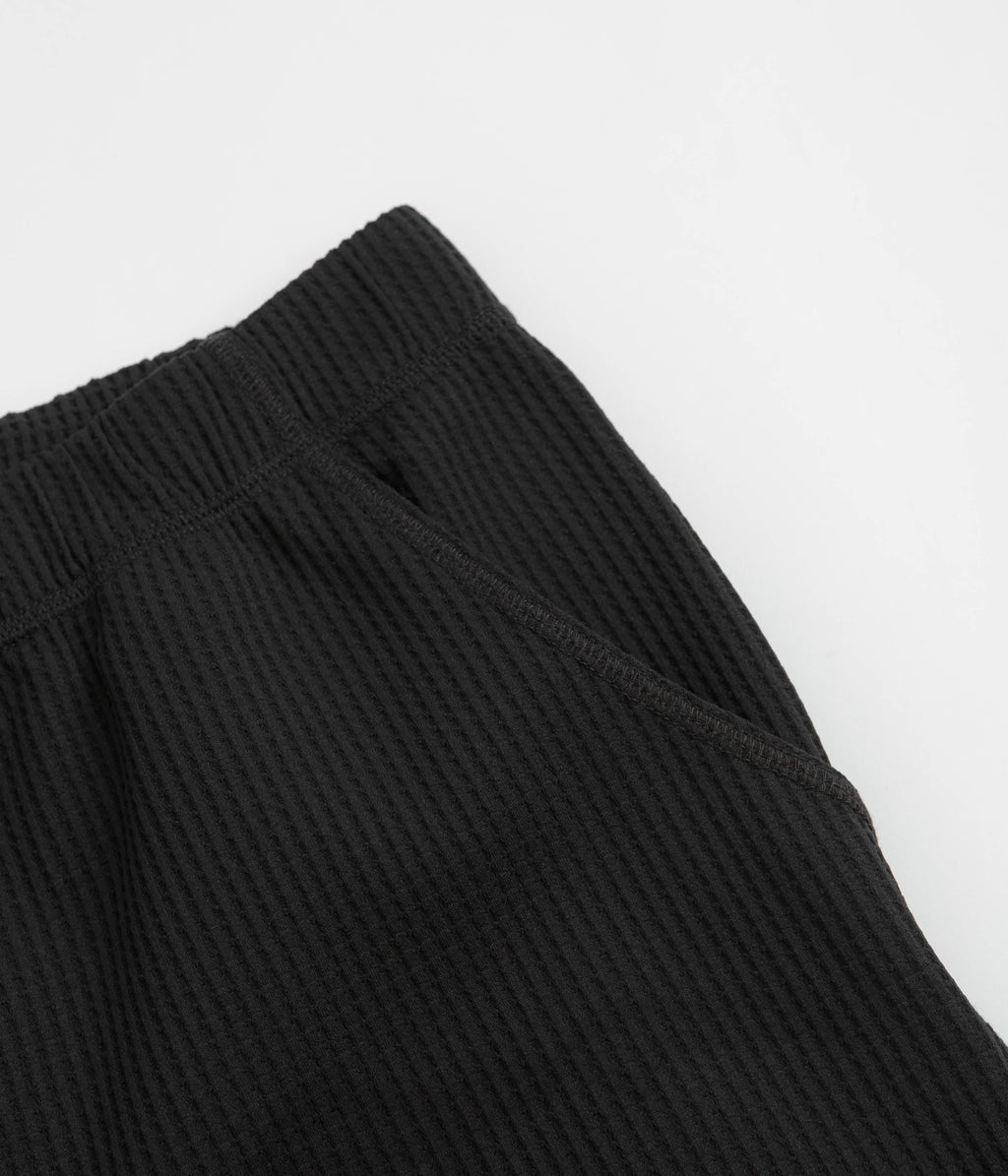 Purple Mountain Observatory Waffle Shorts - Black