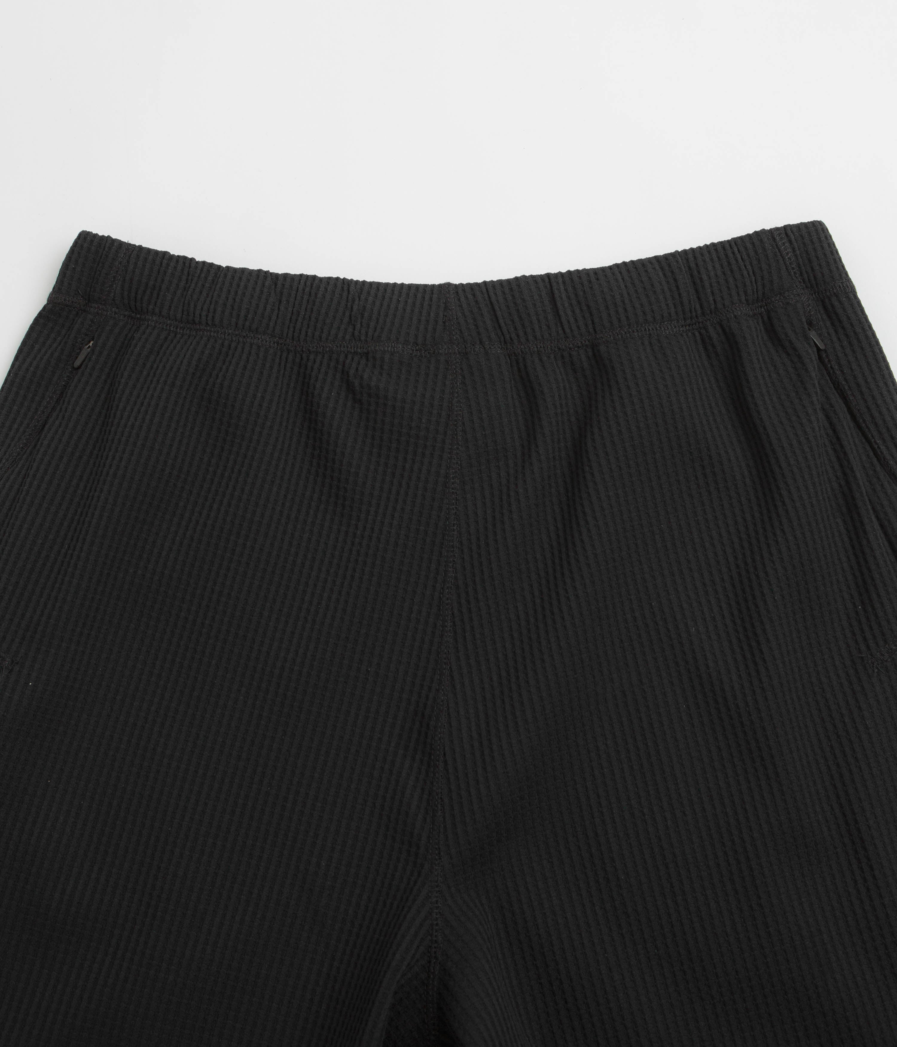 Purple Mountain Observatory Waffle Shorts - Black