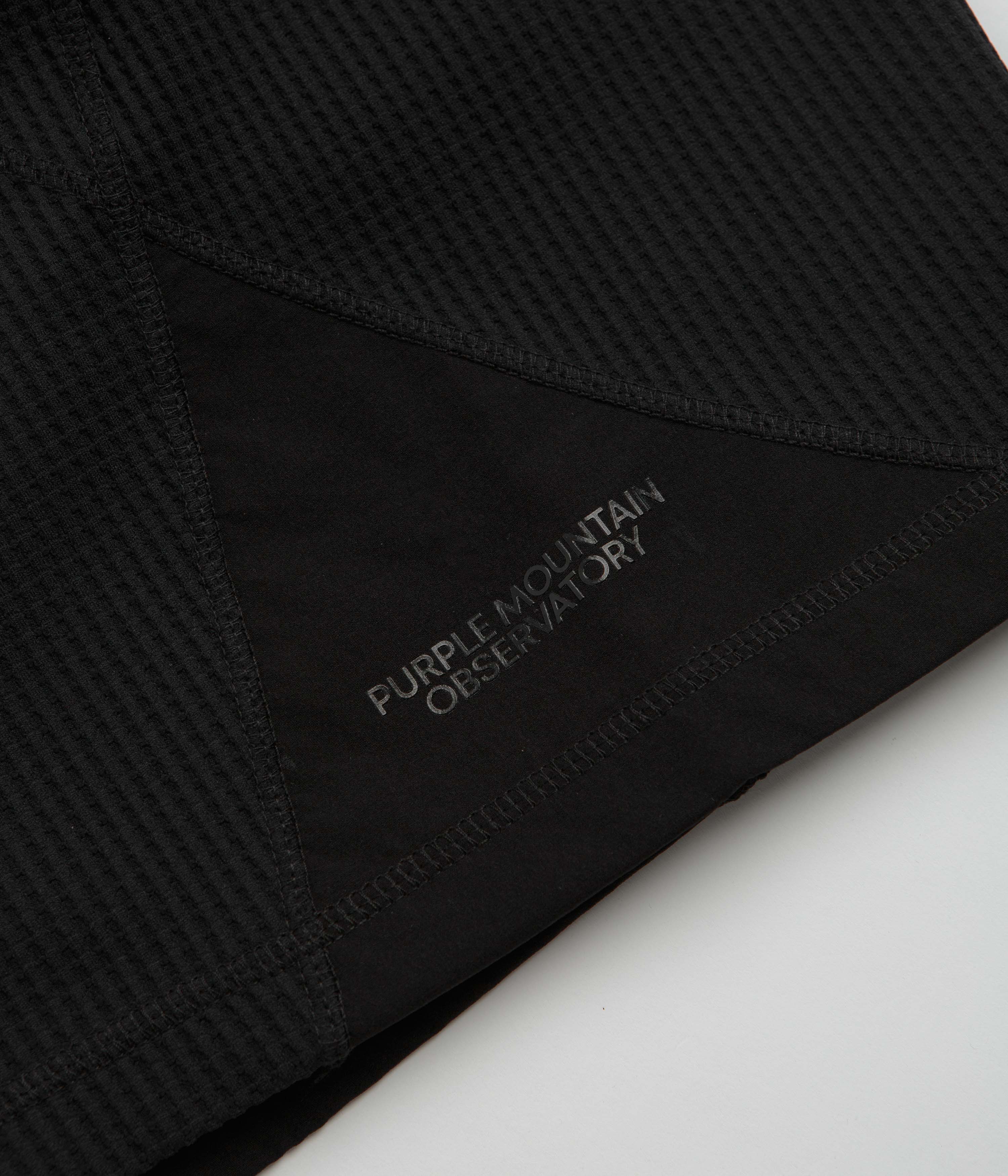 Purple Mountain Observatory Waffle Shorts - Black