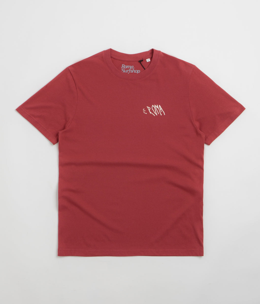 Roma Screaming Logo T-Shirt - Red / Cream