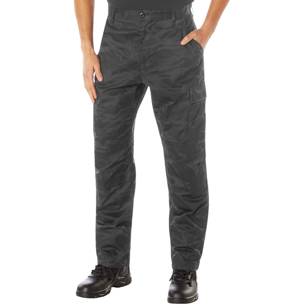 ROTHCO®  MIDNIGHT BLACK CAMO TACTICAL BDU PANTS