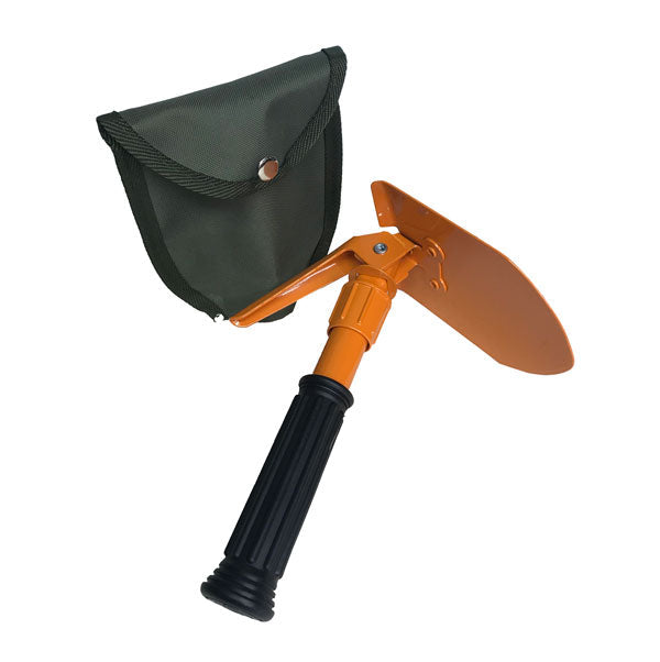 ROTHCO® ORANGE MINI FOLDING PICK AND SHOVEL WITH COVER