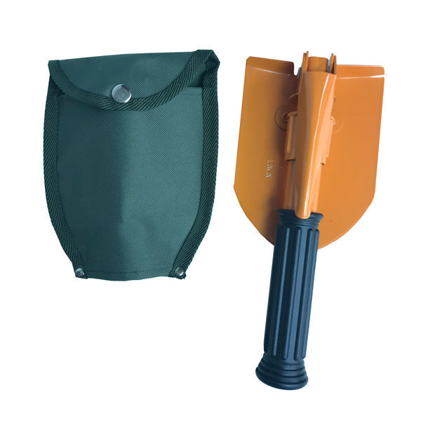 ROTHCO® ORANGE MINI FOLDING PICK AND SHOVEL WITH COVER