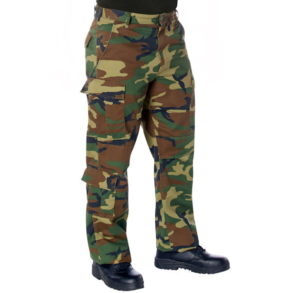 ROTHCO® VINTAGE PARATROOPER CARGO FATIGUE WOODLAND CAMO PANTS