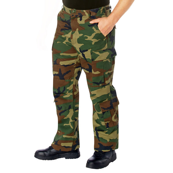 ROTHCO® VINTAGE PARATROOPER CARGO FATIGUE WOODLAND CAMO PANTS