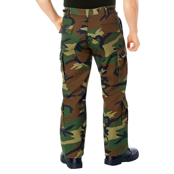 ROTHCO® VINTAGE PARATROOPER CARGO FATIGUE WOODLAND CAMO PANTS