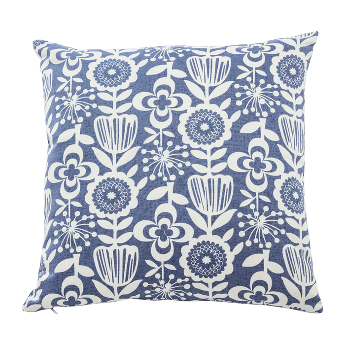 Saku Navy Throw Pillow