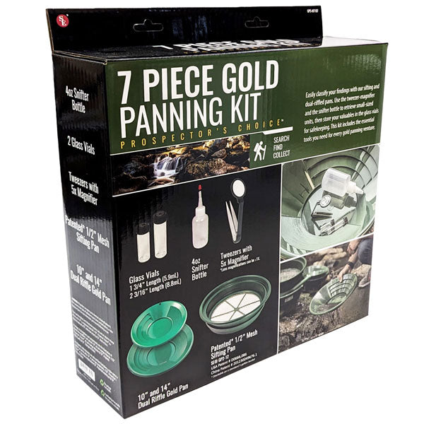 SE® 7 PIECE GOLD PANNING KIT: Prospector's Choice™