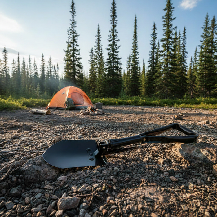 SE Tri-Fold Serrated Shovel Lifestyle Bright