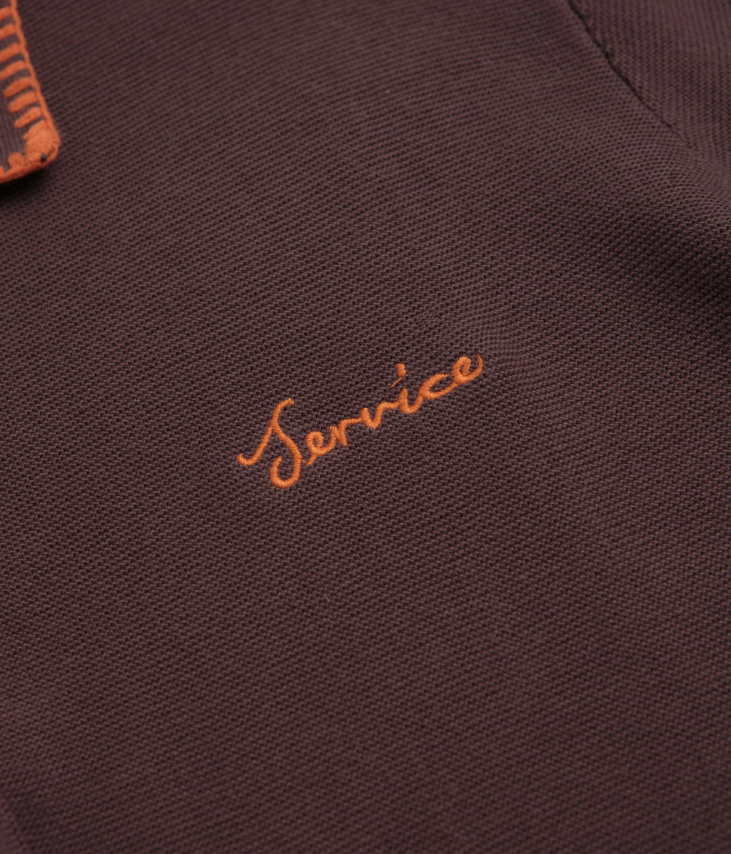 Service Works Blanket Stitch Cardigan - Brown