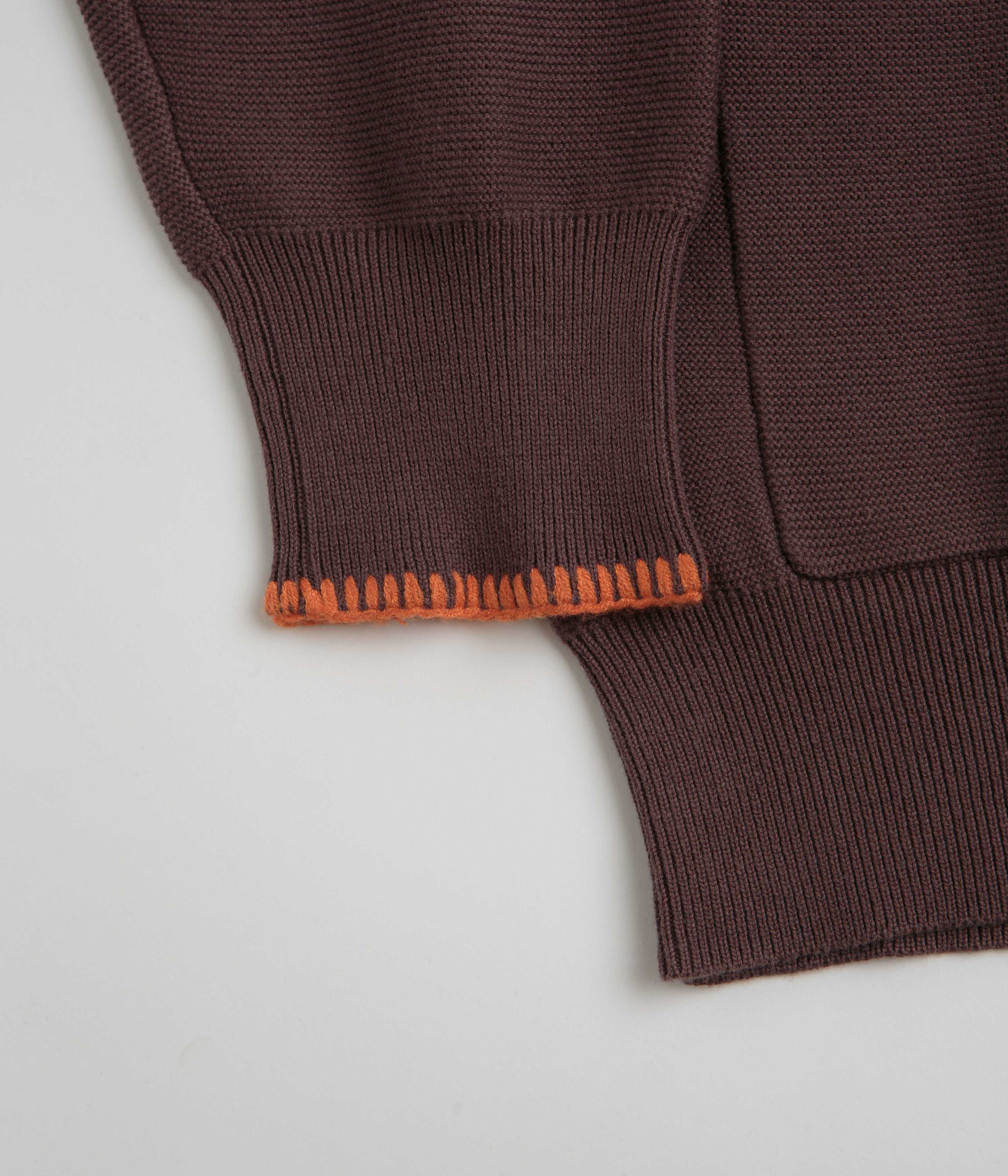 Service Works Blanket Stitch Cardigan - Brown