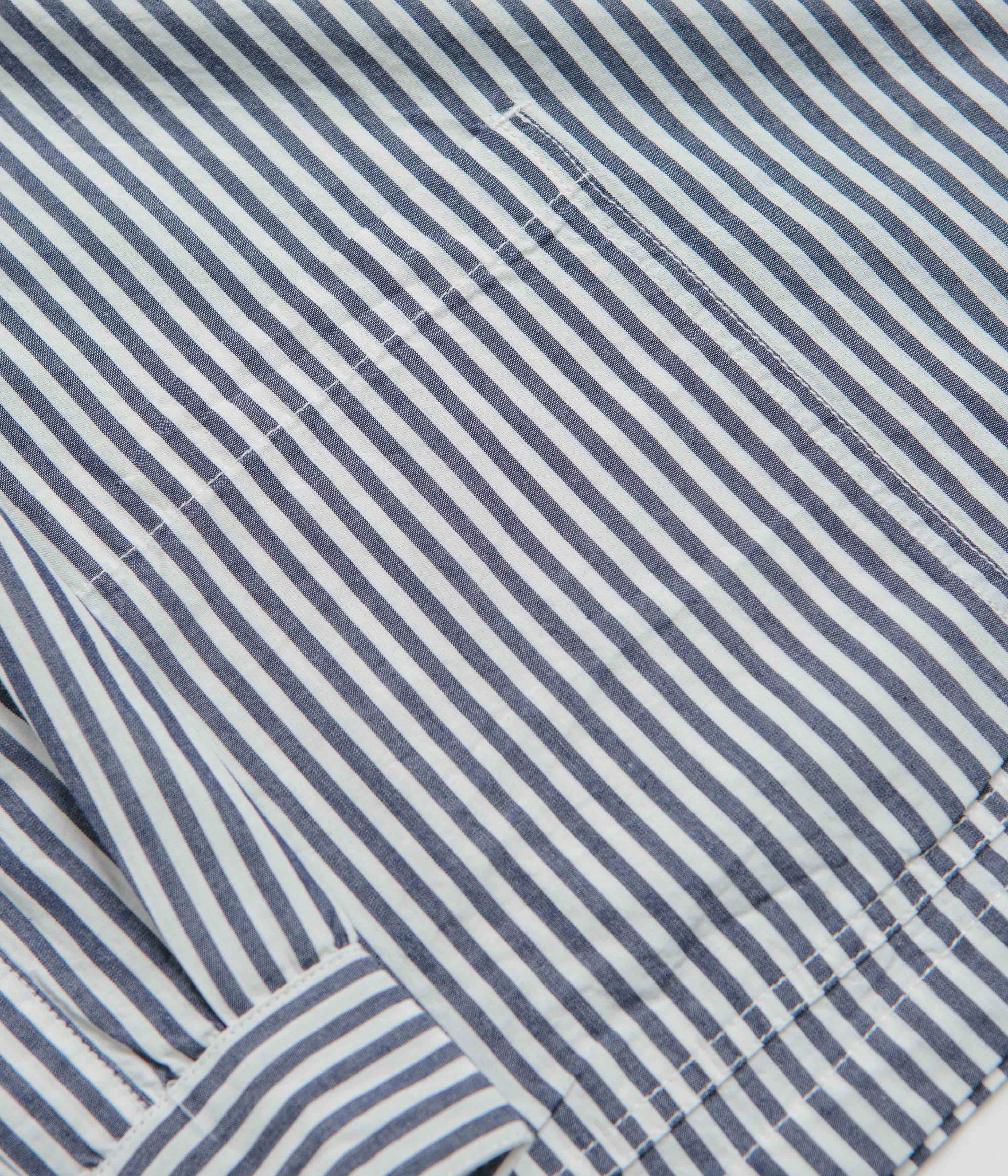 Service Works Poplin Stripe Waiter Shirt - Royal
