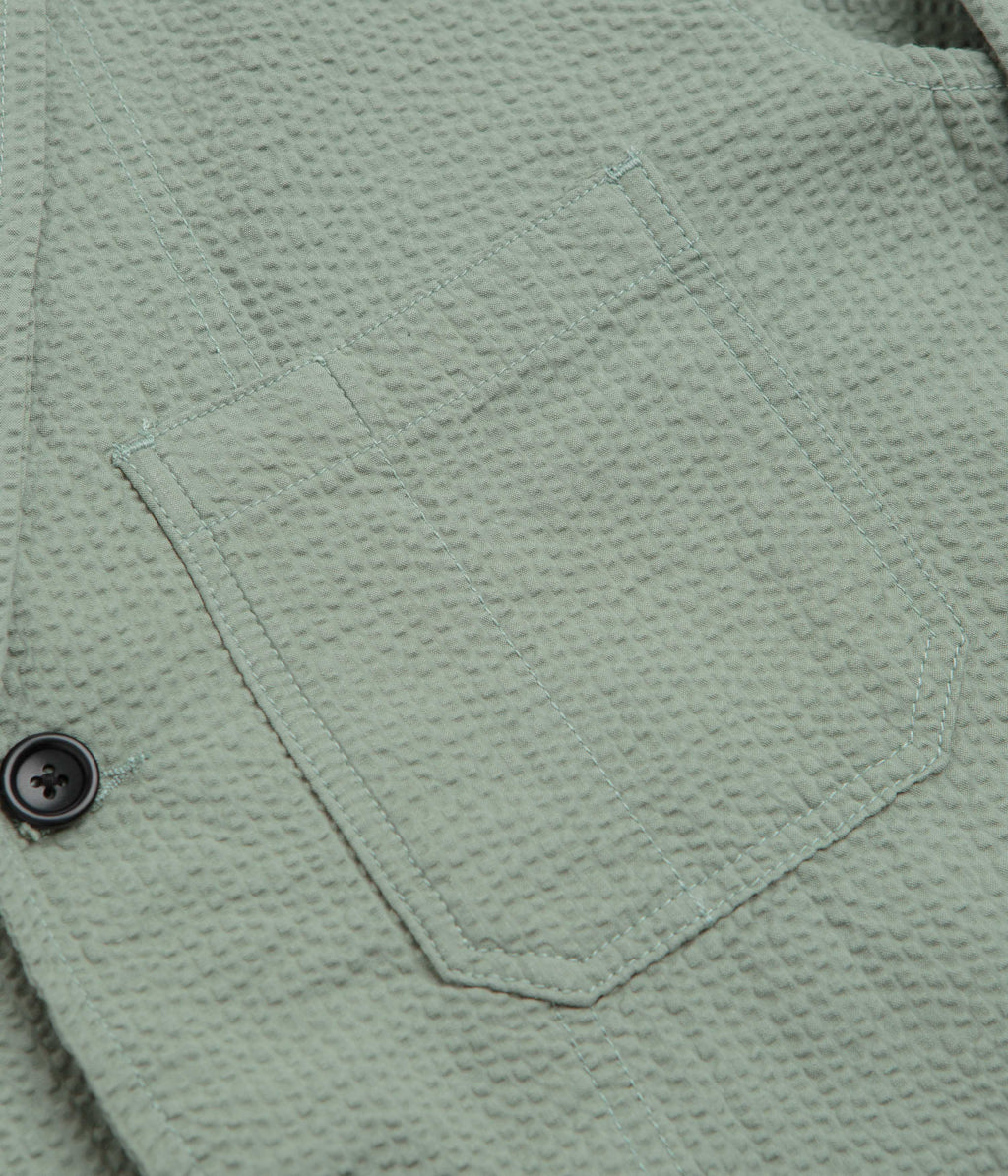 Service Works Seersucker Server Suit Jacket - Sage