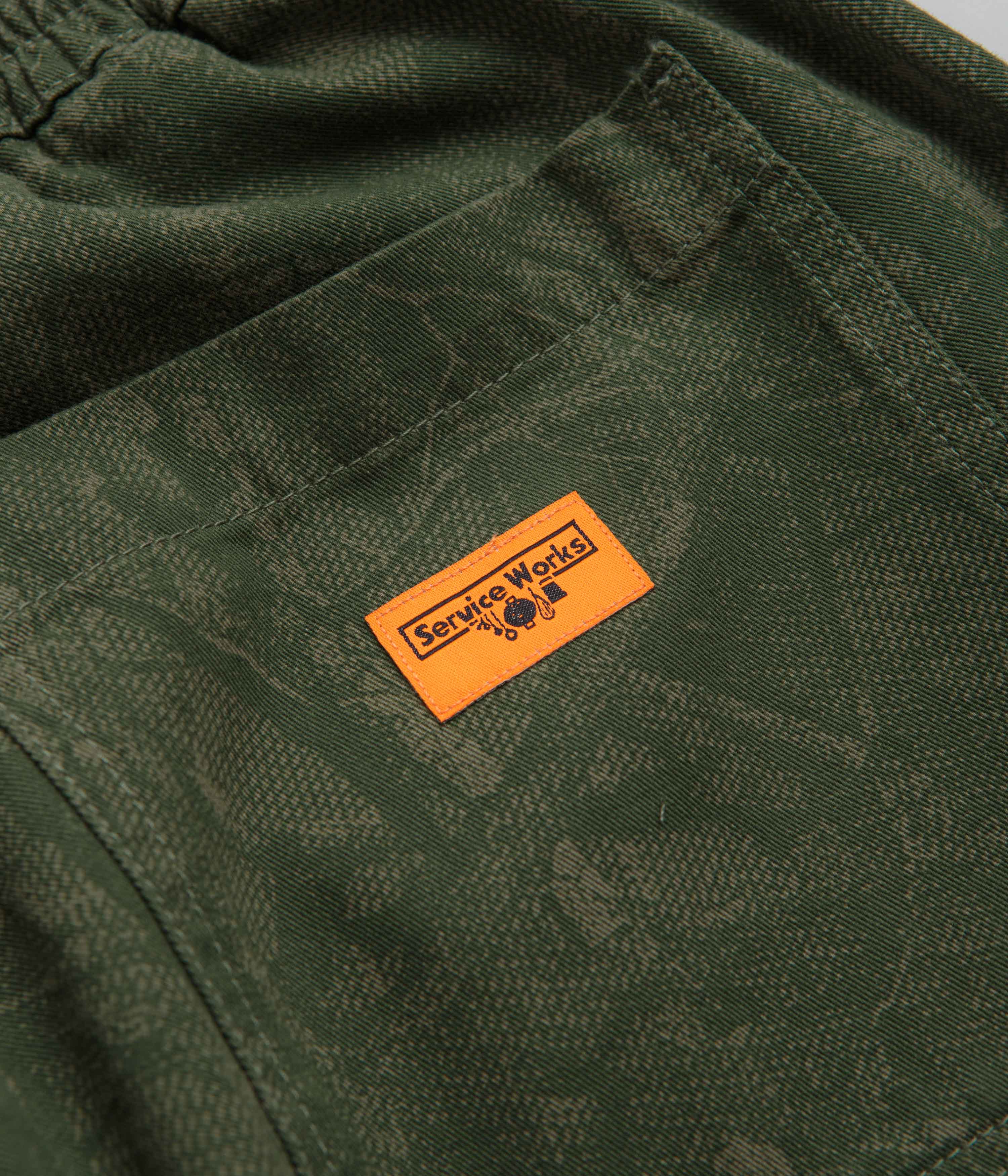 Service Works Xerox Camo Chef Pants - Olive