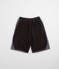 Sexhippies Grid Fleece Shorts - Black / Silver