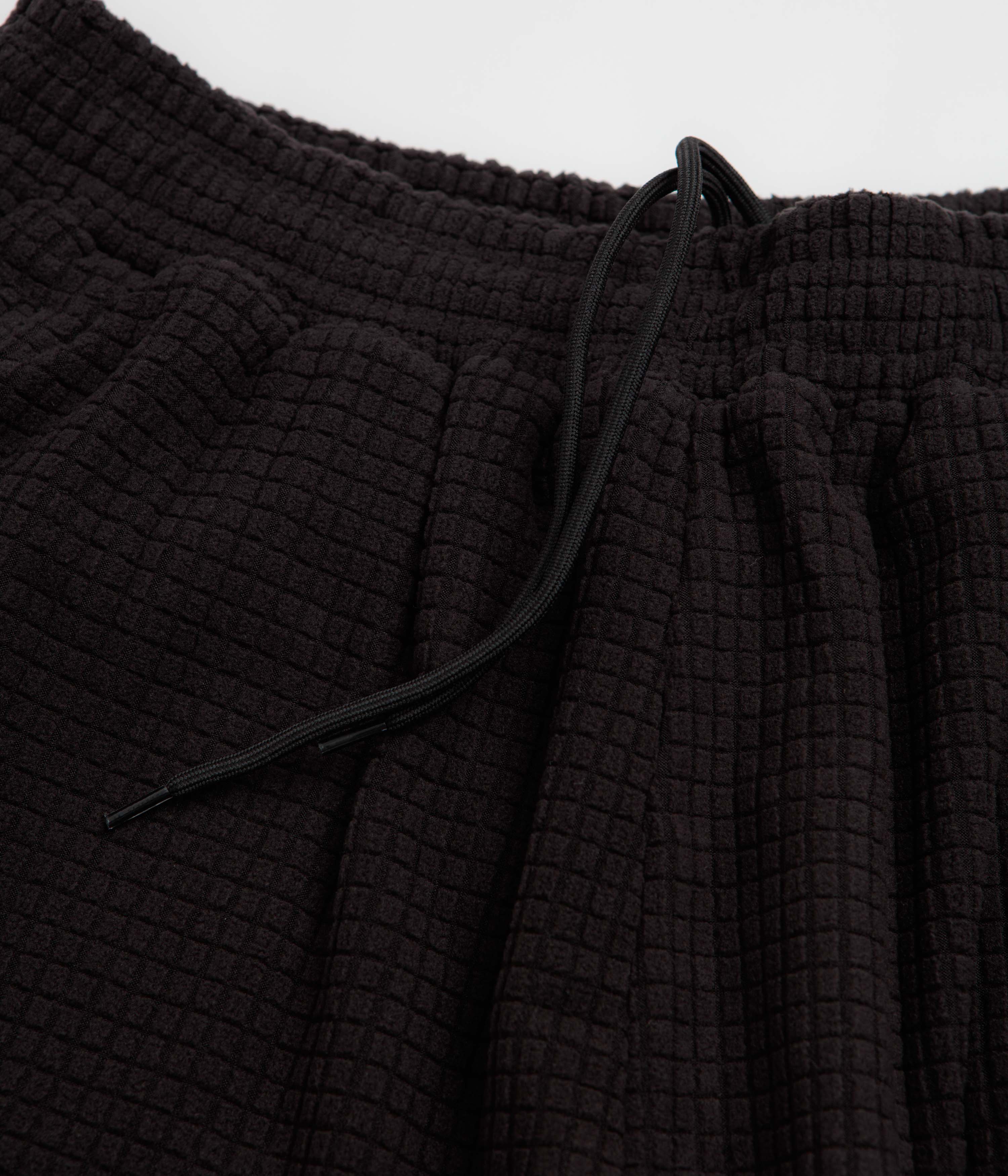 Sexhippies Grid Fleece Shorts - Black / Silver