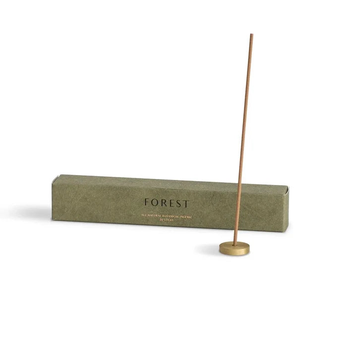 Incense stick with a 'Forest' branded box on a white background