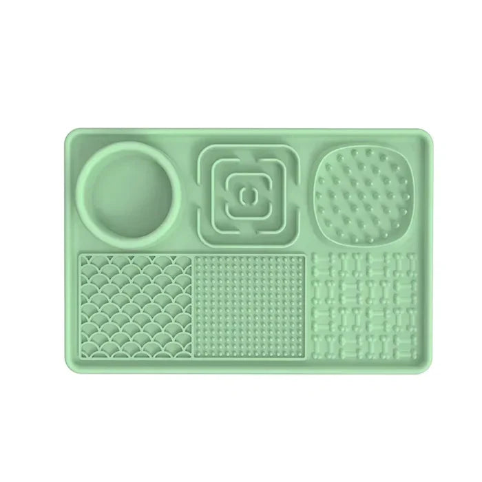Slow Lick Mat for Dogs & Cats – Silicone Suction Licking Pad