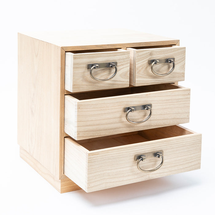 Small Four Drawer Tansu Cabinet