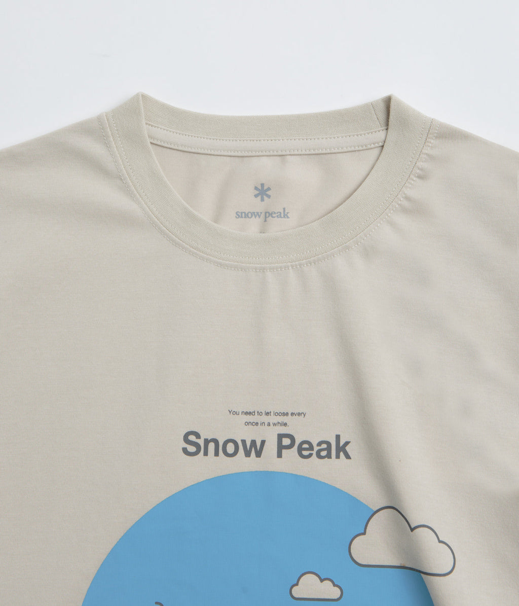 Snow Peak Camping Graphic T-Shirt - Ivory