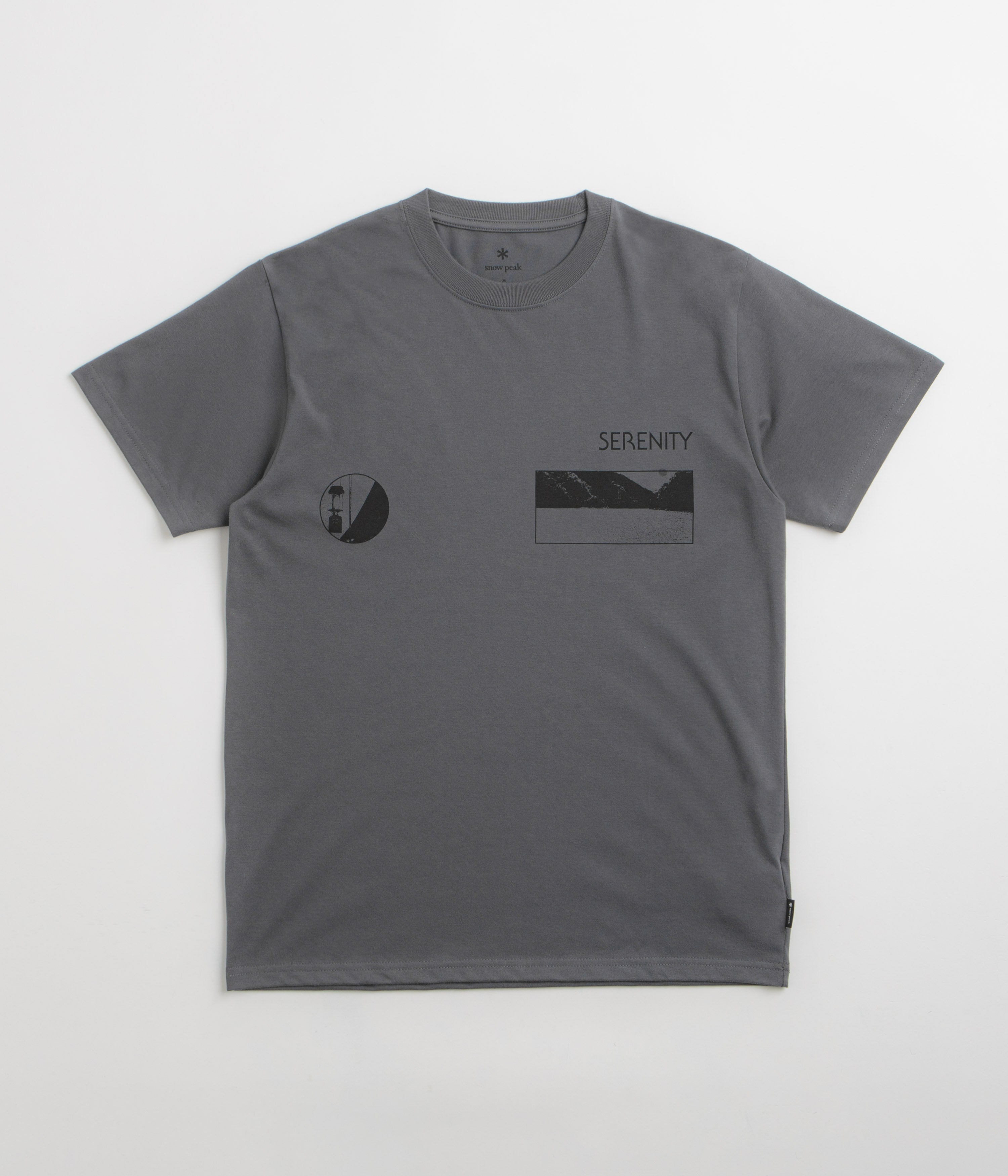 Snow Peak CF Landscape T-Shirt - Charcoal
