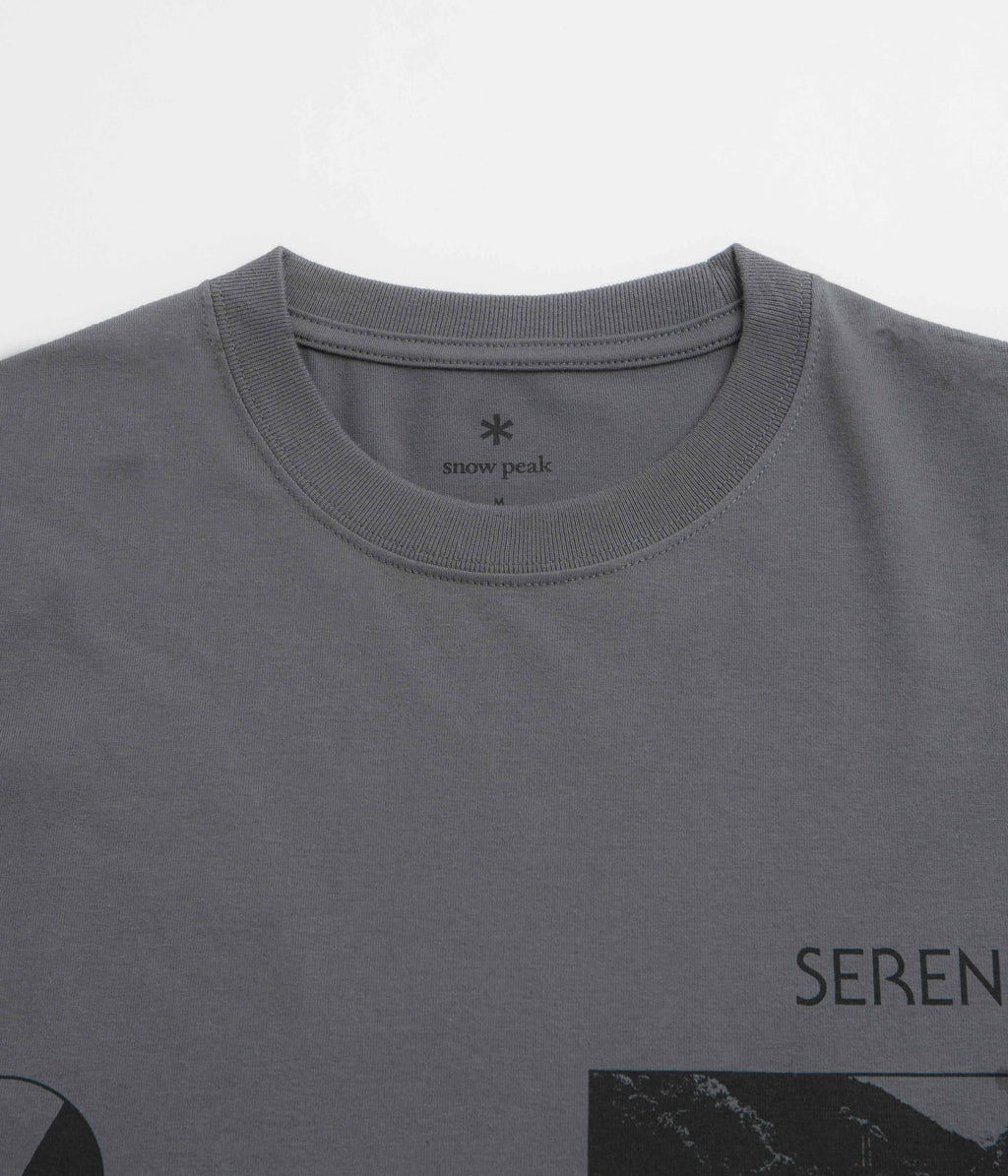 Snow Peak CF Landscape T-Shirt - Charcoal