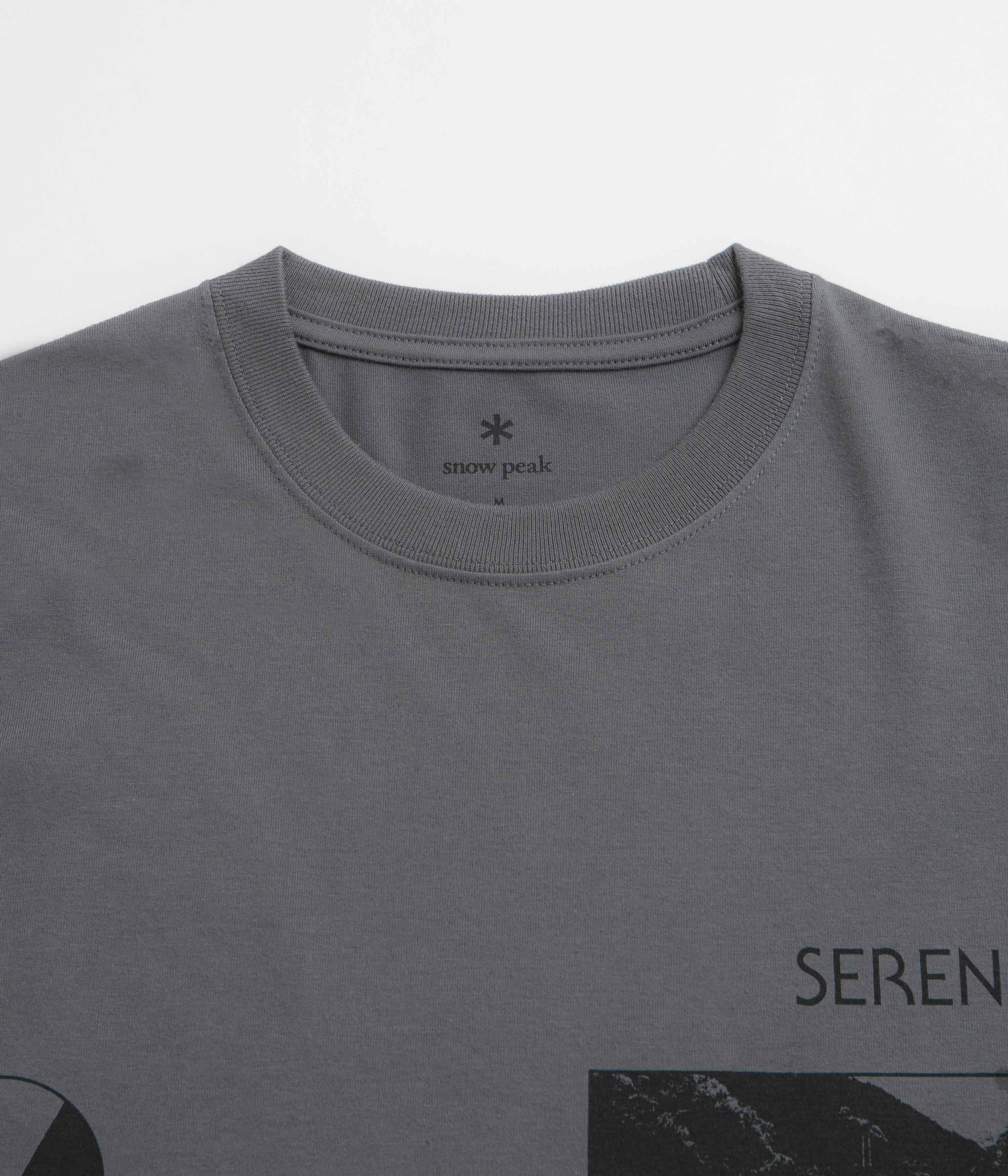 Snow Peak CF Landscape T-Shirt - Charcoal
