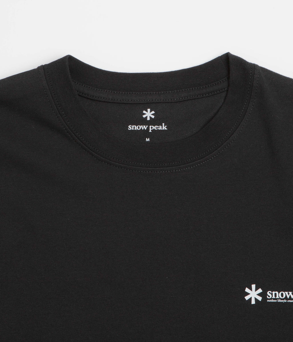 Snow Peak Chest Logo T-Shirt - Black