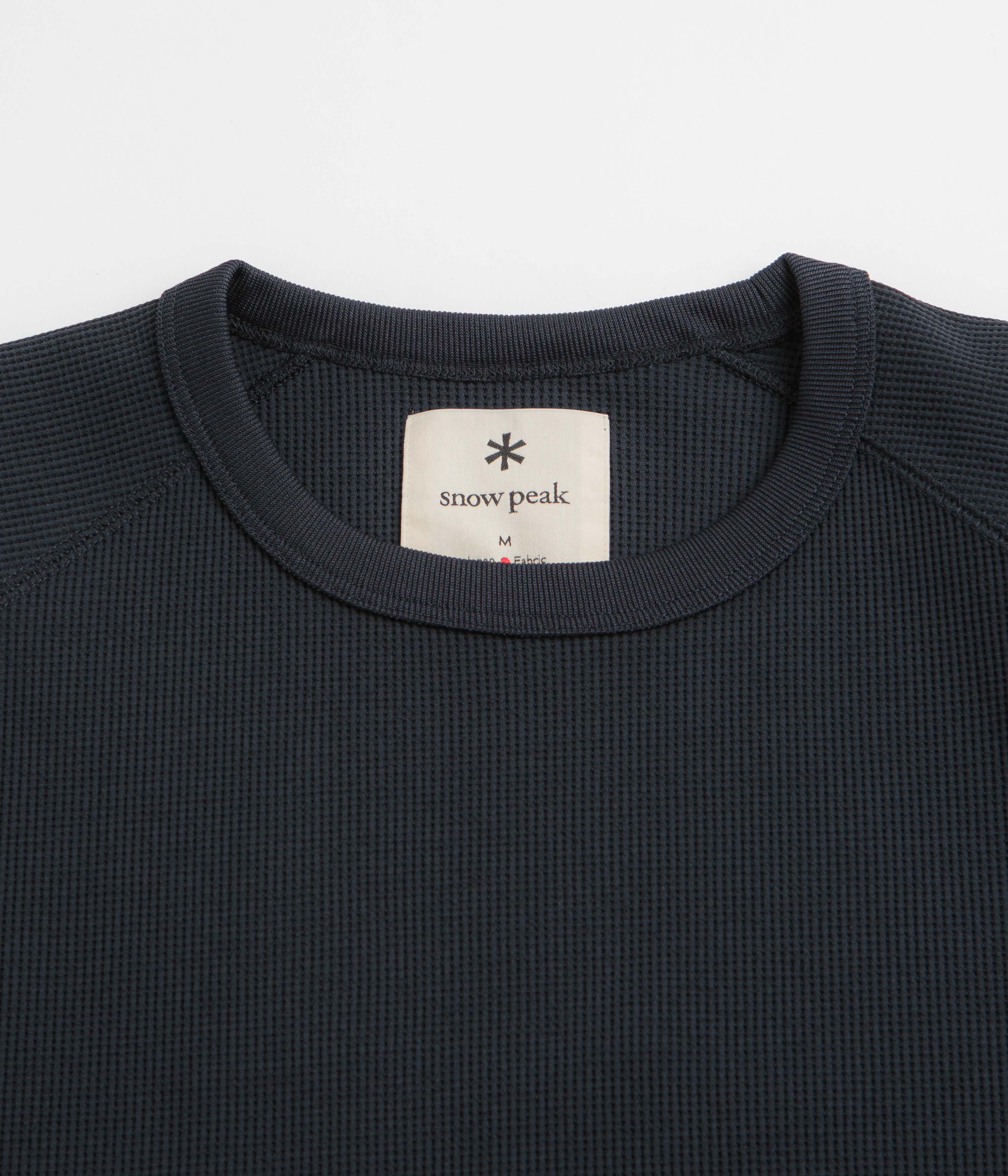 Snow Peak Dry Waffle T-Shirt - Dark Navy