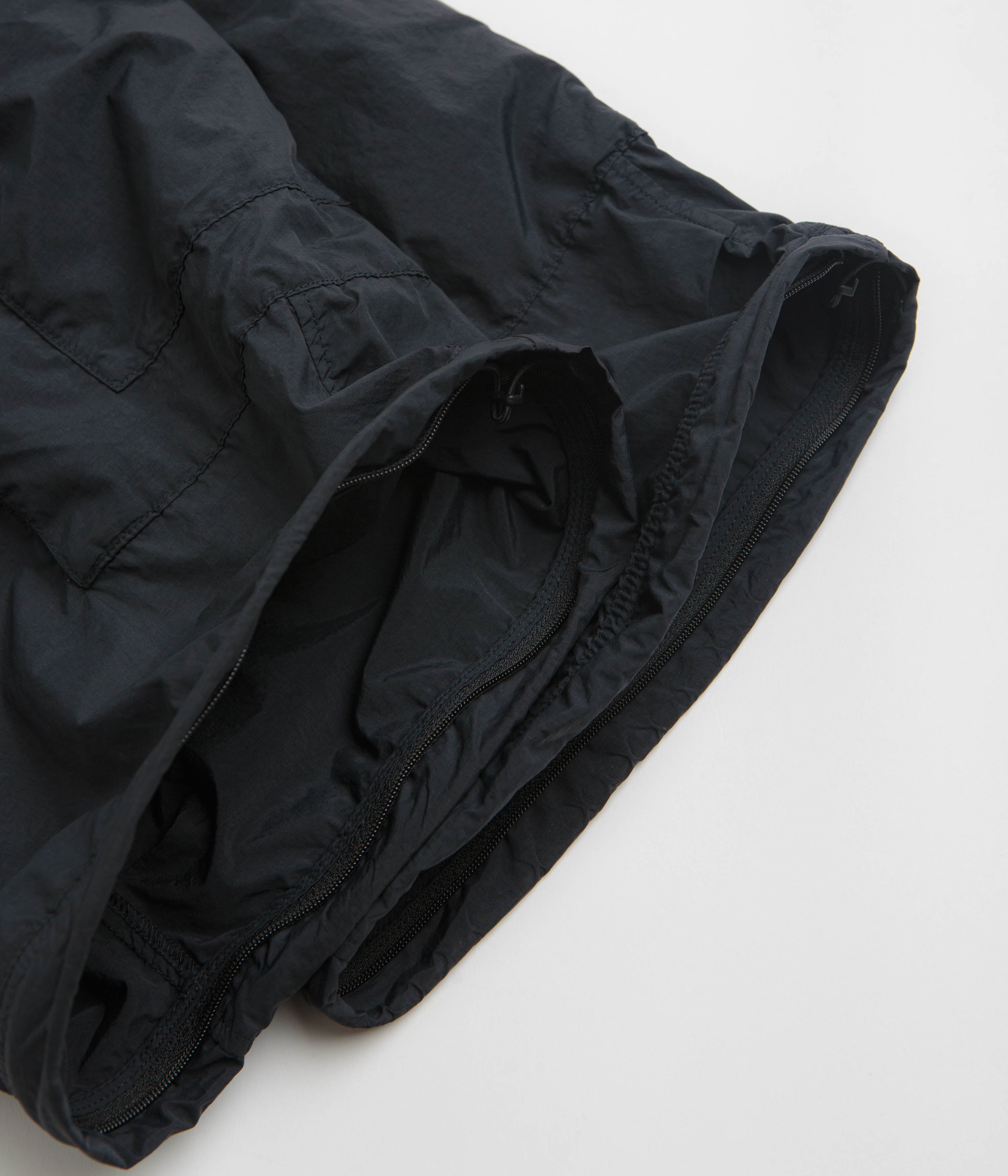 Snow Peak Garment Dyed Convertible Pants - Black