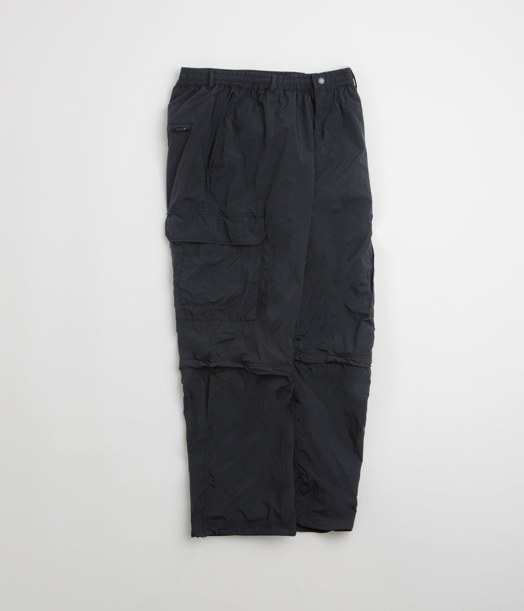 Snow Peak Garment Dyed Convertible Pants - Black