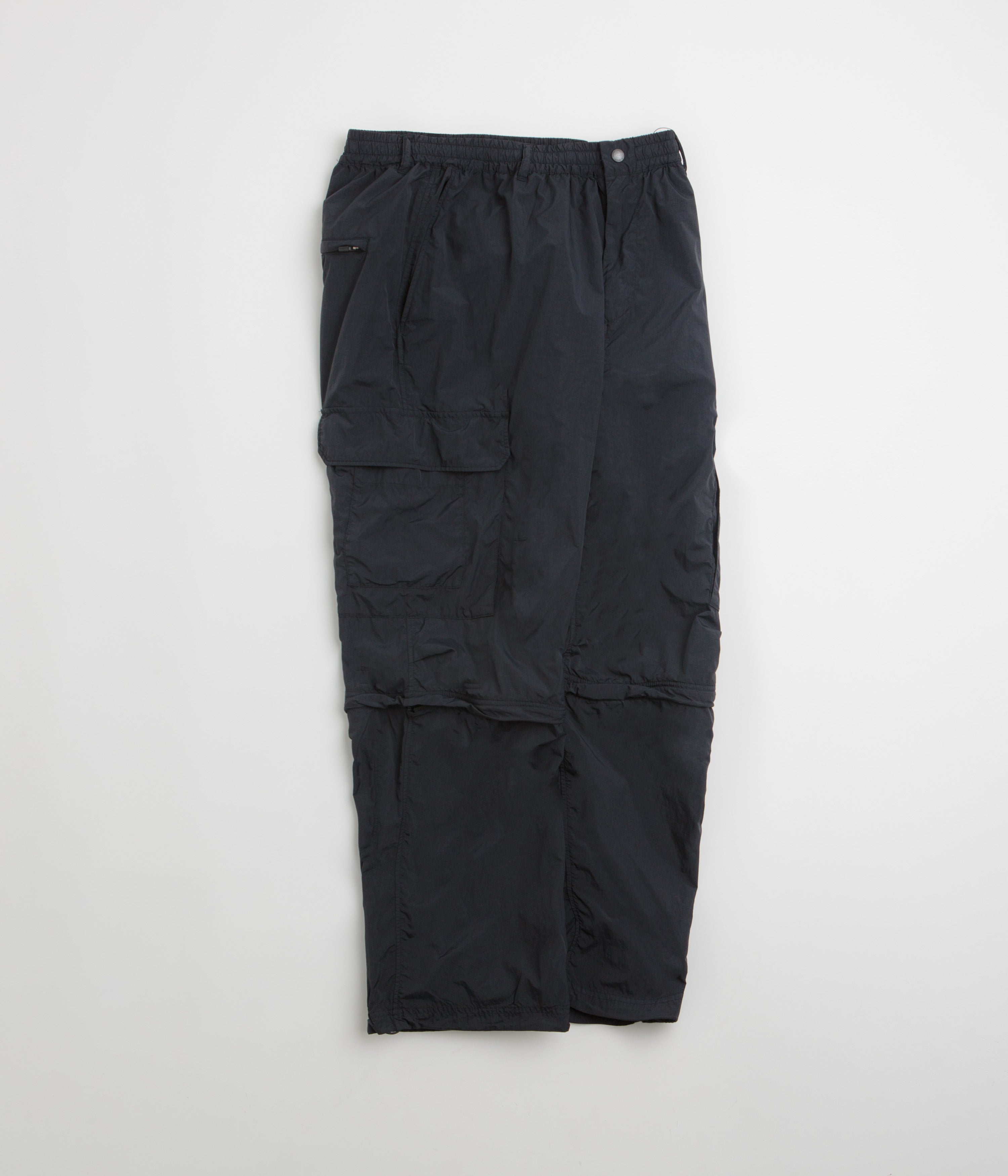 Snow Peak Garment Dyed Convertible Pants - Black