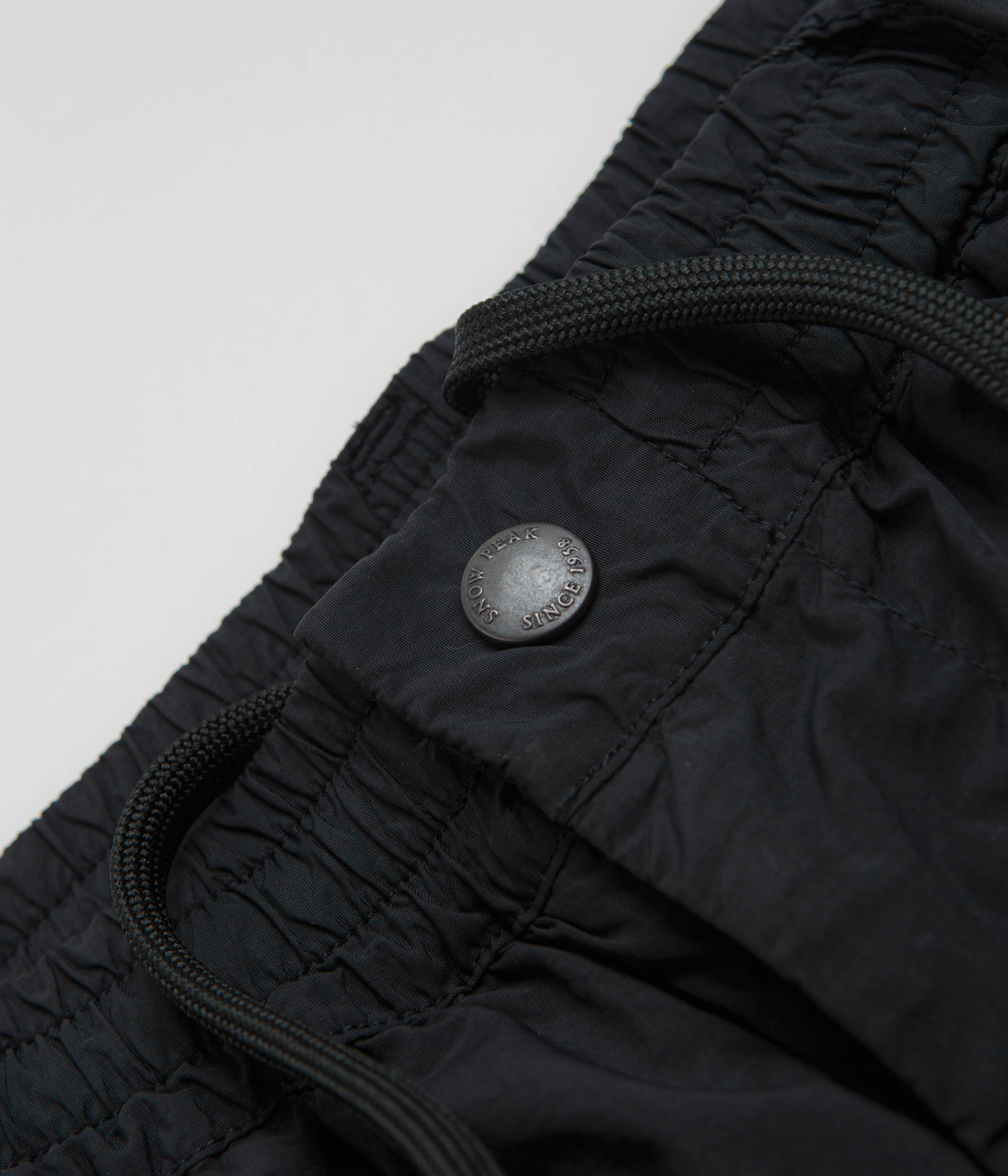Snow Peak Garment Dyed Convertible Pants - Black