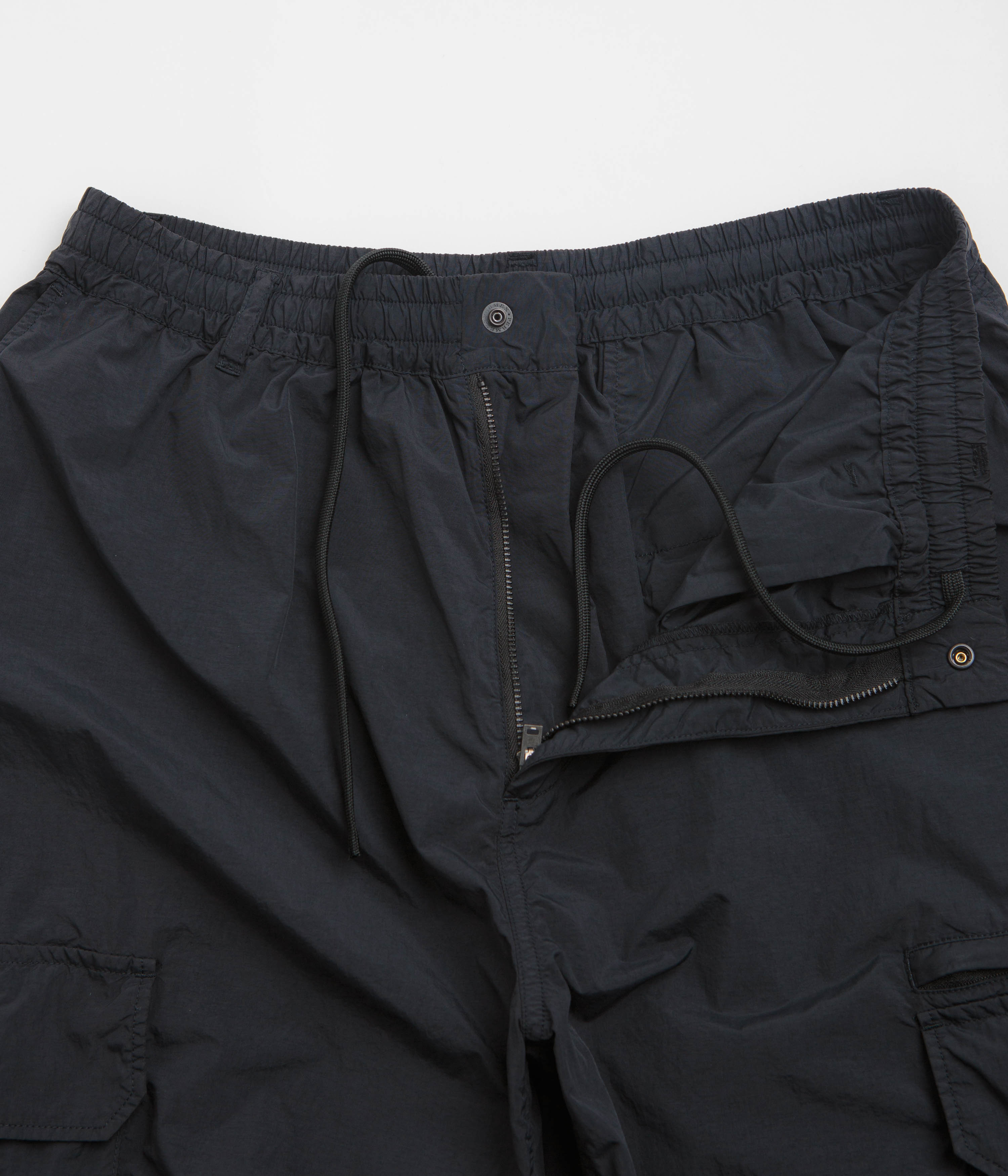 Snow Peak Garment Dyed Convertible Pants - Black