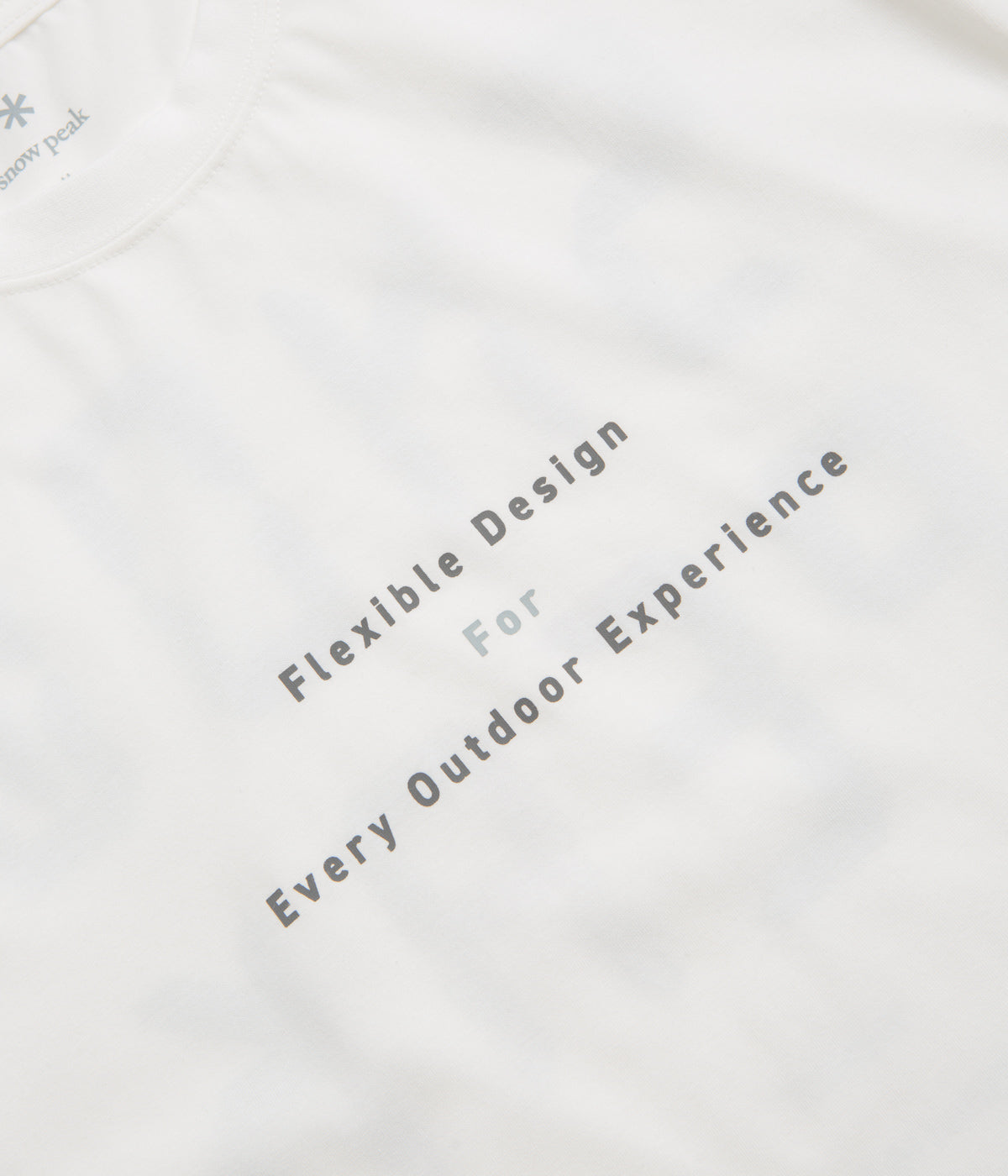 Snow Peak Jikaro Firering Table T-Shirt - Off White