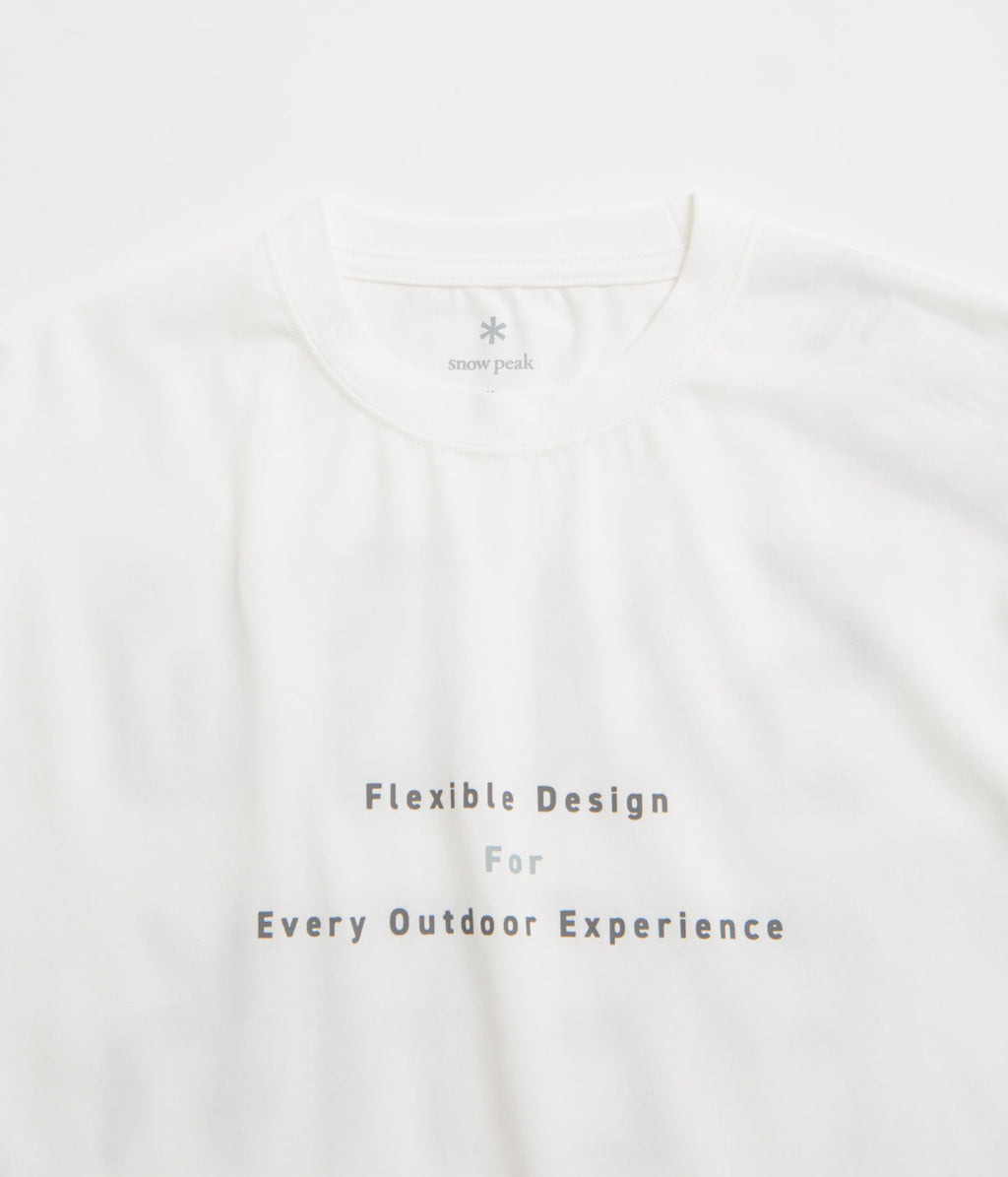 Snow Peak Jikaro Firering Table T-Shirt - Off White