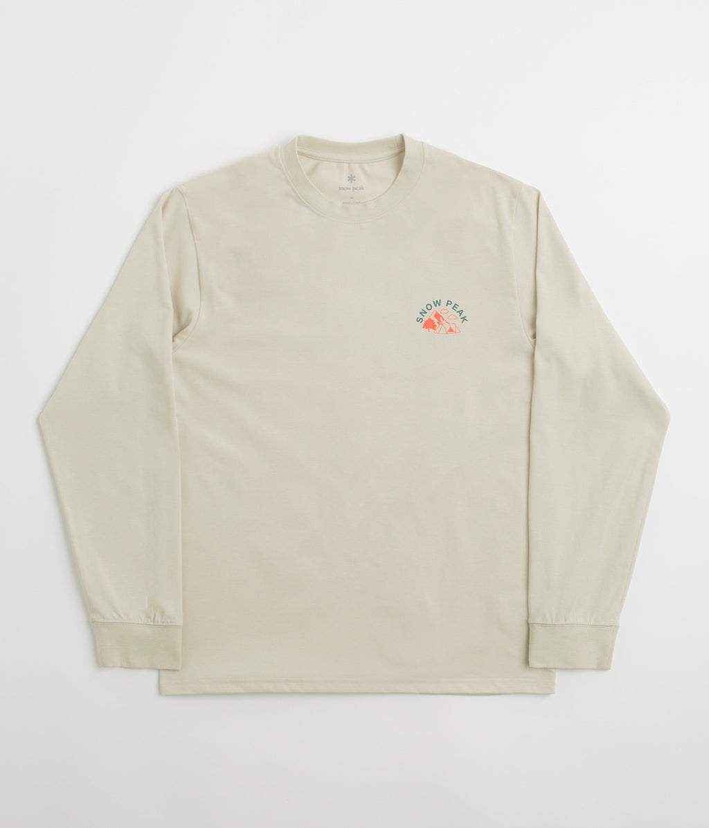 Snow Peak Living With Nature Long Sleeve T-Shirt - Ivory