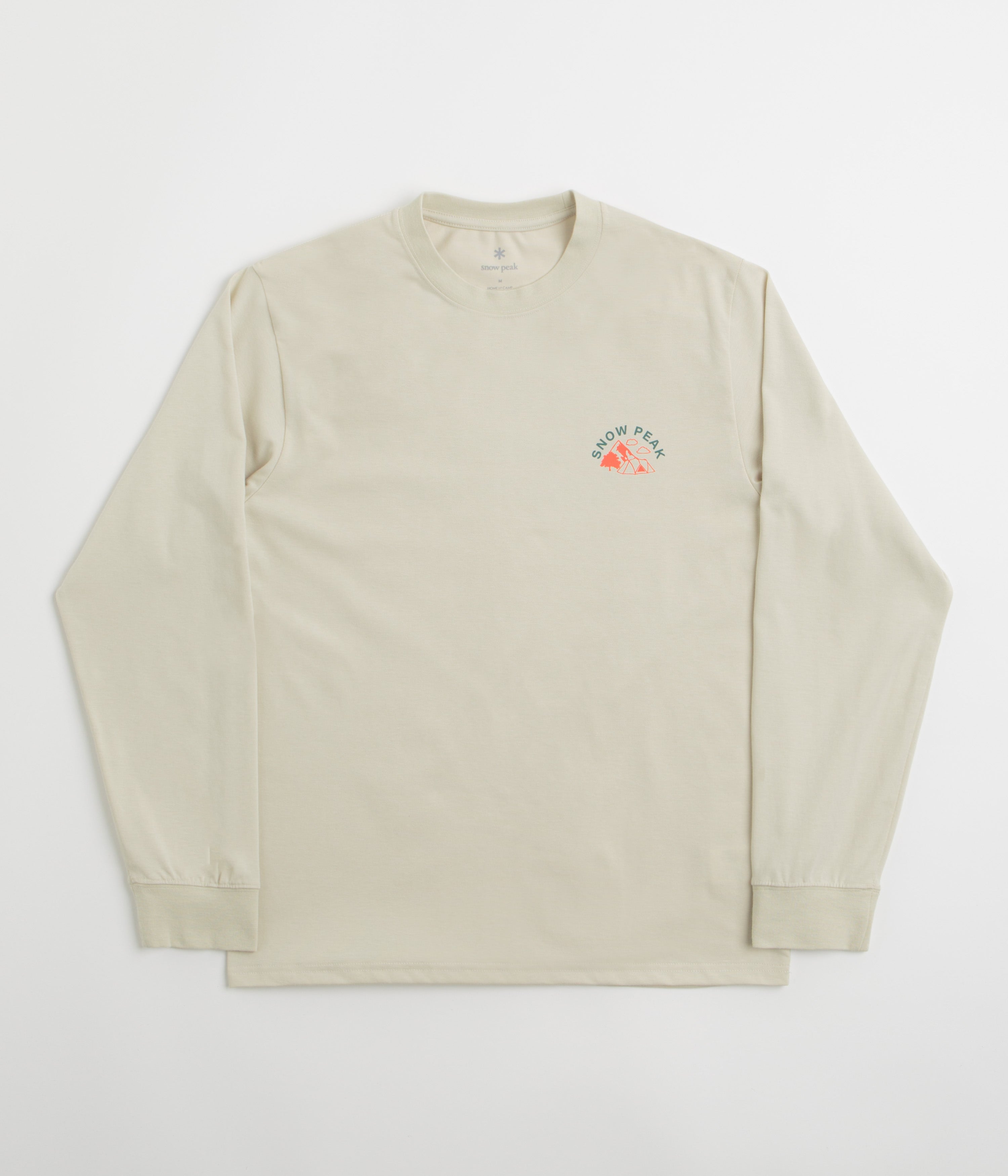 Snow Peak Living With Nature Long Sleeve T-Shirt - Ivory