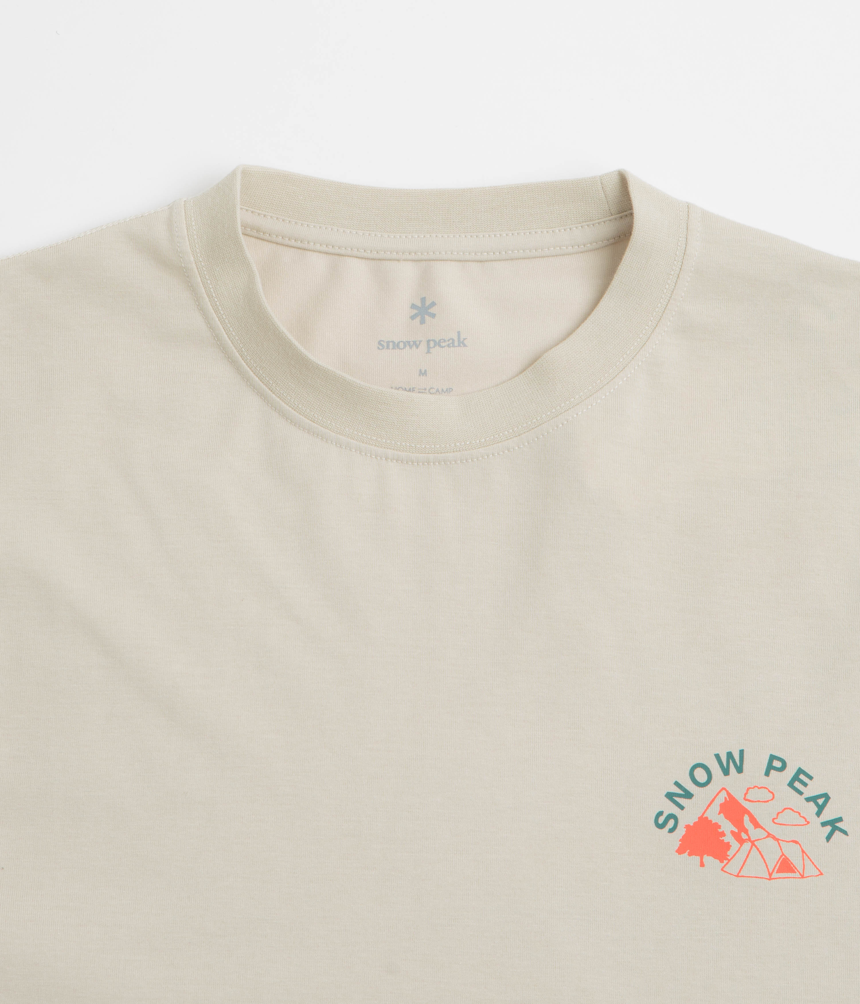 Snow Peak Living With Nature Long Sleeve T-Shirt - Ivory
